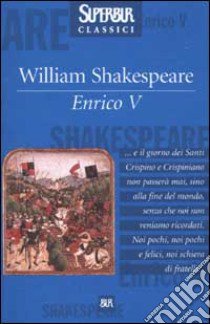 Enrico V libro di Shakespeare William