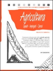 Agricoltura libro di Bonaccorso Carmine