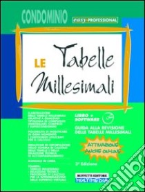 Le tabelle millesimali. Con CD-ROM libro di Staropoli G.