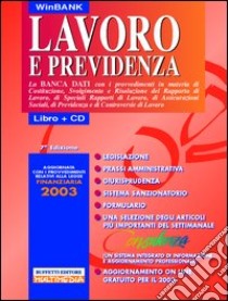 Lavoro e previdenza. Con CD-ROM libro