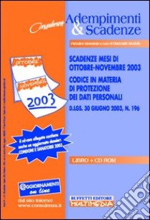 Adempimenti e scadenze. Con CD-ROM libro di Modolo G.