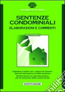 Sentenze condominiali libro di Moda G. S.