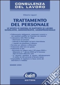 Trattamento del personale libro di Liguori Vittorio