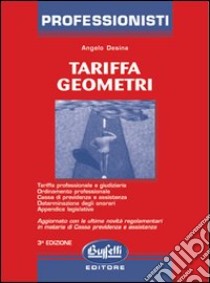 Tariffa geometri libro di Desina Angelo