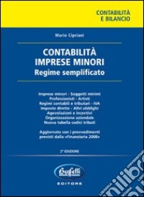 Contabilità imprese minori libro di Cipriani Mario