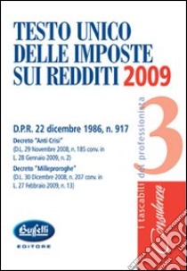 Testo unico delle imposte sui redditi 2009 libro