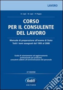 Corso per il consulente del lavoro libro