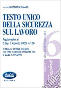 Testo unico della sicurezza sul lavoro libro