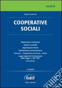 Cooperative sociali libro di Cotronei Guido