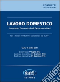 Lavoro domestico. Lavoratori comunitari ed extracomunitari libro