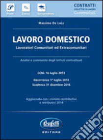 Lavoro domestico libro di De Luca Massimo