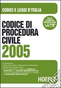 Codice di procedura civile 2005 libro