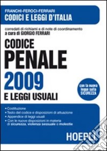 Codice penale 2009 libro di Ferrari G. (cur.)