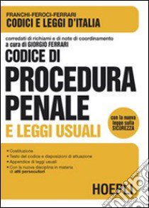 Codice di procedura penale 2009 libro di Ferrari G. (cur.)