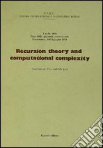 Recursion theory libro di Cime (cur.)