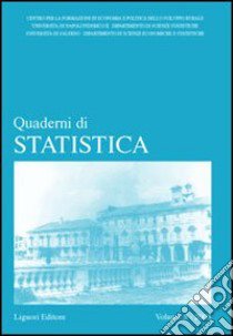 Quaderni di statistica (2003). Vol. 5 libro di Corduas M. (cur.); Piccolo D. (cur.)