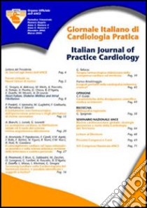 Giornale italiano di cardiologia pratica (2006). Vol. 1 libro di Associazione nazionale cardiologi extraospedalieri (cur.)