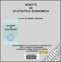 Scritti di statistica economica. CD-ROM. Vol. 14 libro di Quintano C. (cur.)