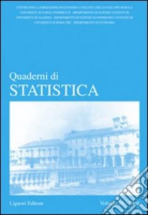 Quaderni di statistica (2008). Vol. 10 libro