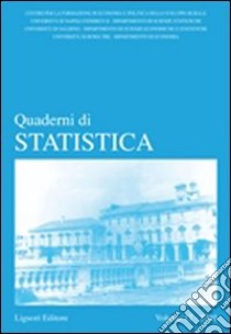 Quaderni di statistica (2010). Vol. 12 libro