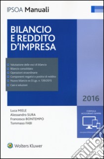 Bilancio e reddito d'impresa libro di Miele Luca; Bontempo Francesco; Sura Alessandro