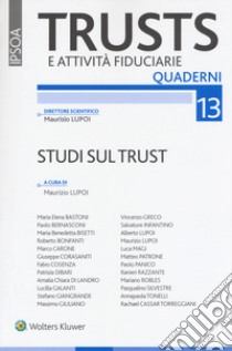 Studi sul trust libro di Lupoi M. (cur.)