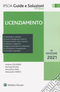 Licenziamento libro di Colombo Andrea; Rausei Pierluigi; Ripa Alessandro