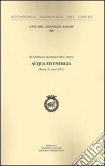 Acqua ed energia libro