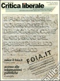 Critica liberale n. 198/2012. Aprile libro