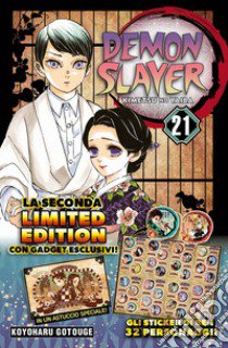 Demon slayer. Kimetsu no yaiba. Limited edition. Con Adesivi. Vol. 21 libro di Gotouge Koyoharu