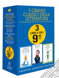 3 grandi classici: Alice nel paese delle meraviglie. Attraverso lo specchio-Moby Dick-Le avventure di Peter Pan. Ediz. integrale libro di Carroll Lewis; Melville Herman; Barrie James Matthew; Meneghelli P. (cur.)