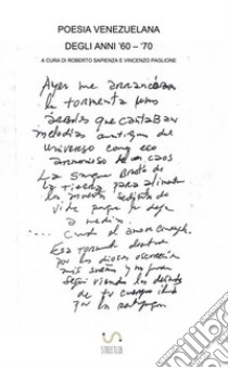 Poesia venezuelana degli anni '60 - '70 libro di Sapienza R. (cur.); Paglione V. (cur.)