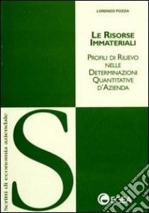 Le risorse immateriali. Profili di rilievo nelle determinazioni quantitative d'azienda libro di Pozza Lorenzo