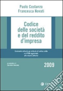 Codice delle società e del reddito d'impresa libro di Costanzo Paolo - Novati Francesca