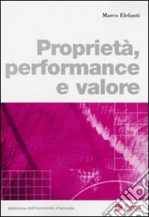 Proprietà, performance e valore libro di Elefanti Marco