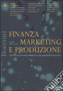 Finanza marketing e produzione (2002). Vol. 4 libro