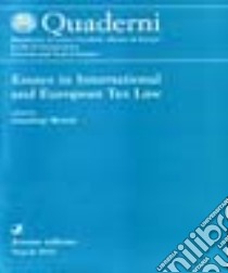 Essays in International and European Tax Law libro di Bizioli G. (cur.)