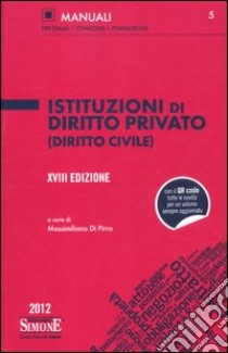 Istituzioni di diritto privato (diritto civile) libro