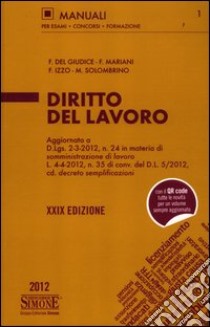 Diritto del lavoro libro