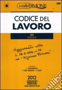 Codice del lavoro libro