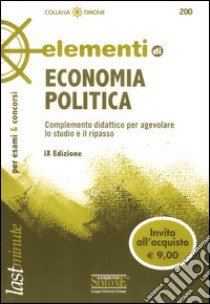 Elementi di economia politica libro