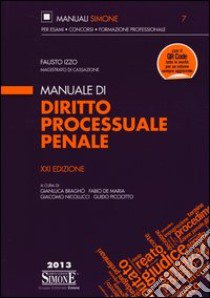 Manuale di diritto processuale penale libro di Izzo Fausto