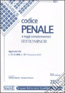 Codice penale e leggi complementari. Ediz. minor libro di Marino R. (cur.); Petrucci R. (cur.)