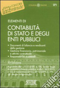 Elementi di contabilità di Stato e degli enti pubblici libro