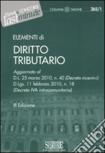 Elementi di diritto tributario libro