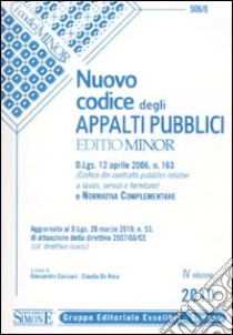 Nuovo codice degli appalti pubblici. Ediz. minore libro