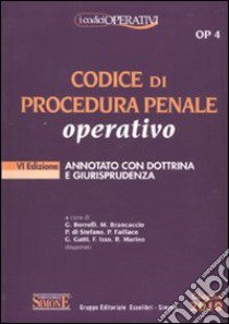 Codice di procedura penale operativo libro