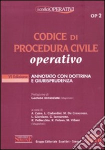 Codice di procedura civile operativo libro