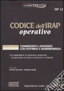 Codice dell'Irap operativo libro