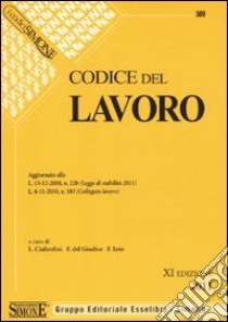 Codice del lavoro libro